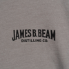 Black text written JAMES B. BEAM DISTILLING CO. on gray background.