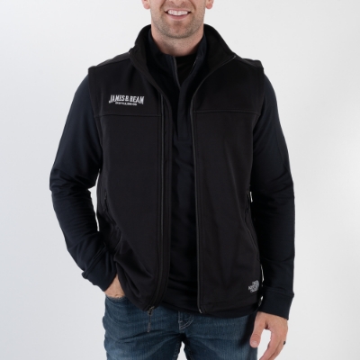 Northface Vest Product Image on gray background