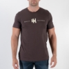 Brown Logo Tee Front Image on white background