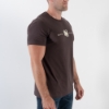 Brown Logo Tee Front Image on white background