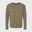 Military Green Crewneck Product Image on gray background