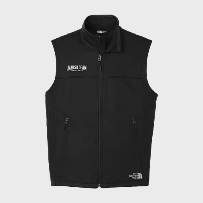 Northface Vest Product Image on gray background