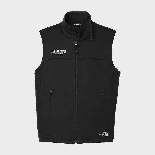 Northface Vest Product Image on gray background