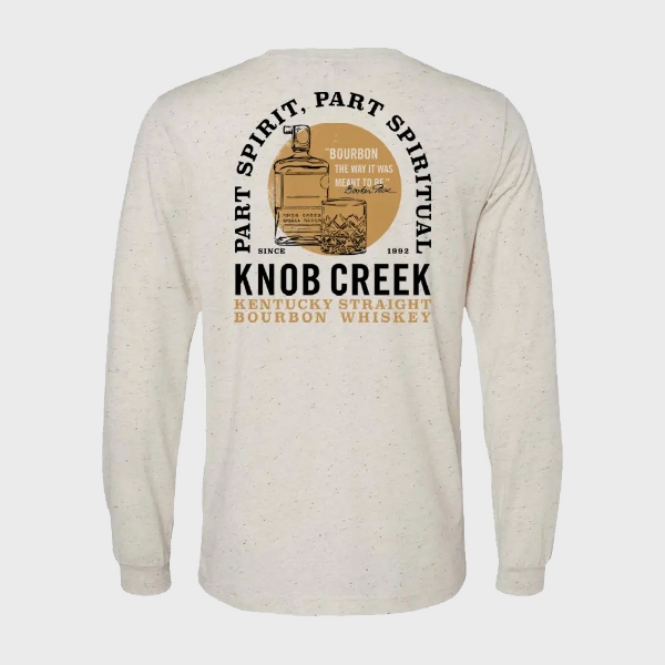 Part Spirit Long Sleeve Back Image on gray background