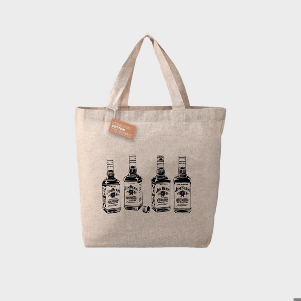 Image of a Tote JB Cotton Twill with a Jim Beam logo on it	