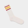 White athletic sock with Jim Beam name