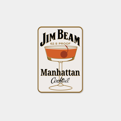 Jim Beam Manhattan Pin front