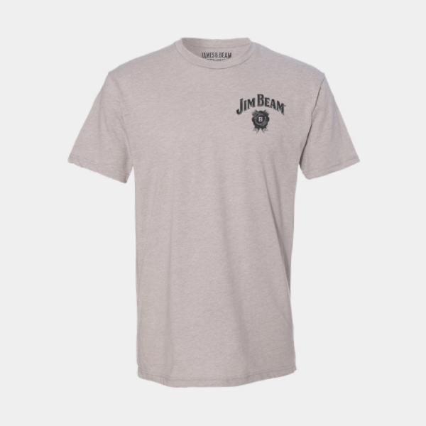 Jim Beam Manhattan Tee Front Product Image with Jim Beam logo on the left chest