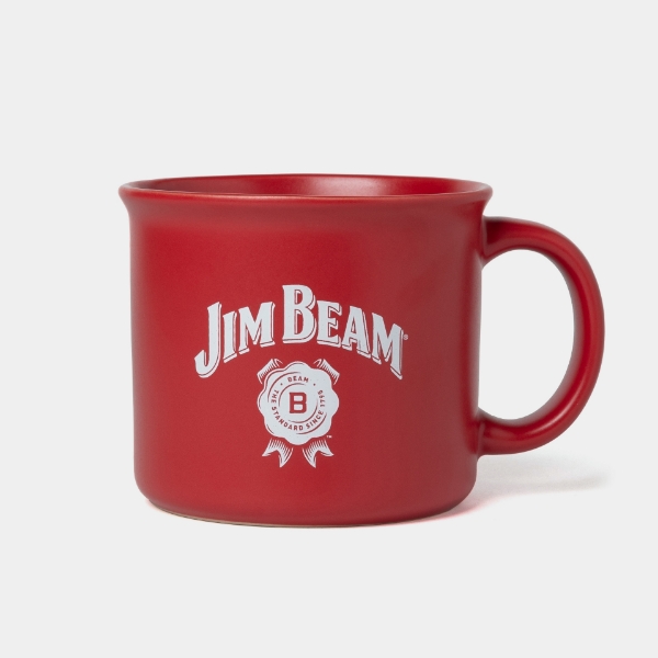 Front view of Jim Beam mug