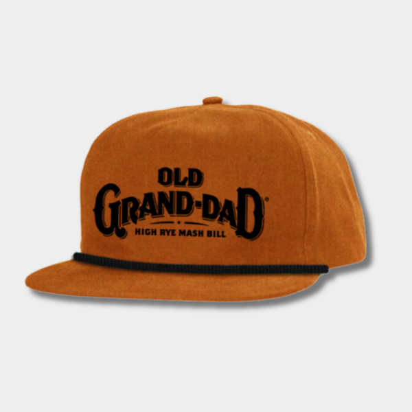 Old Grand-Dad 5 panel hat with flat bill