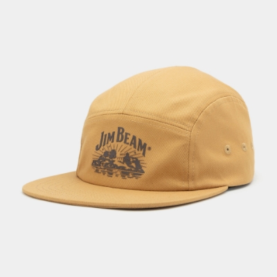 un-structured, low profile hat with Jim Beam homestead graphic