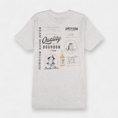 James B Beam t-shirt with logo on front
