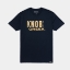 midnight navy tee with Knob Creek logo on front