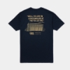 midnight navy tee with rackhouse on the back