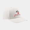 alt side view of Jim Beam light beige performance hat
