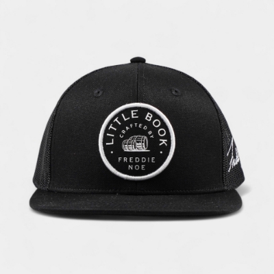 Little Book black high-profile, 6-panel trucker hat