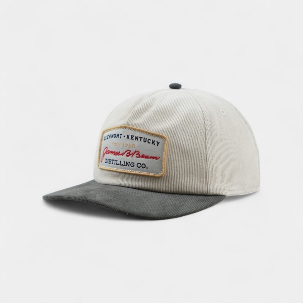 James B. Beam Two-Tone Corduroy Hat front quarter