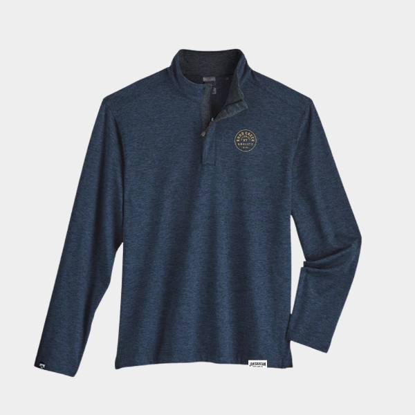 Knob Creek embroidered navy Sidekick quarter zip pullover