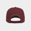 Back of Knob Creek Burgundy Canvas Cap with The Proof Is in the Pour lettering and adjustable snapback
