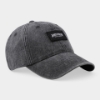 James B. Beam Washed Black Hat with logo patch, right angle view