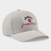 Jim Beam Performance Hat with signature logo patch and perforated panels, right angle view