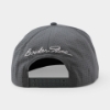 Back view of the Booker’s Grey Cap with perforated panels, adjustable snapback closure, and white Booker Noe signature embroidery.