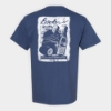 Back view of the Booker's Send It Back Tee featuring a vintage-inspired graphic with Booker Noe, bourbon barrels, a whiskey bottle, and his quote, “If you don't like it, send it back and we'll drink it.”